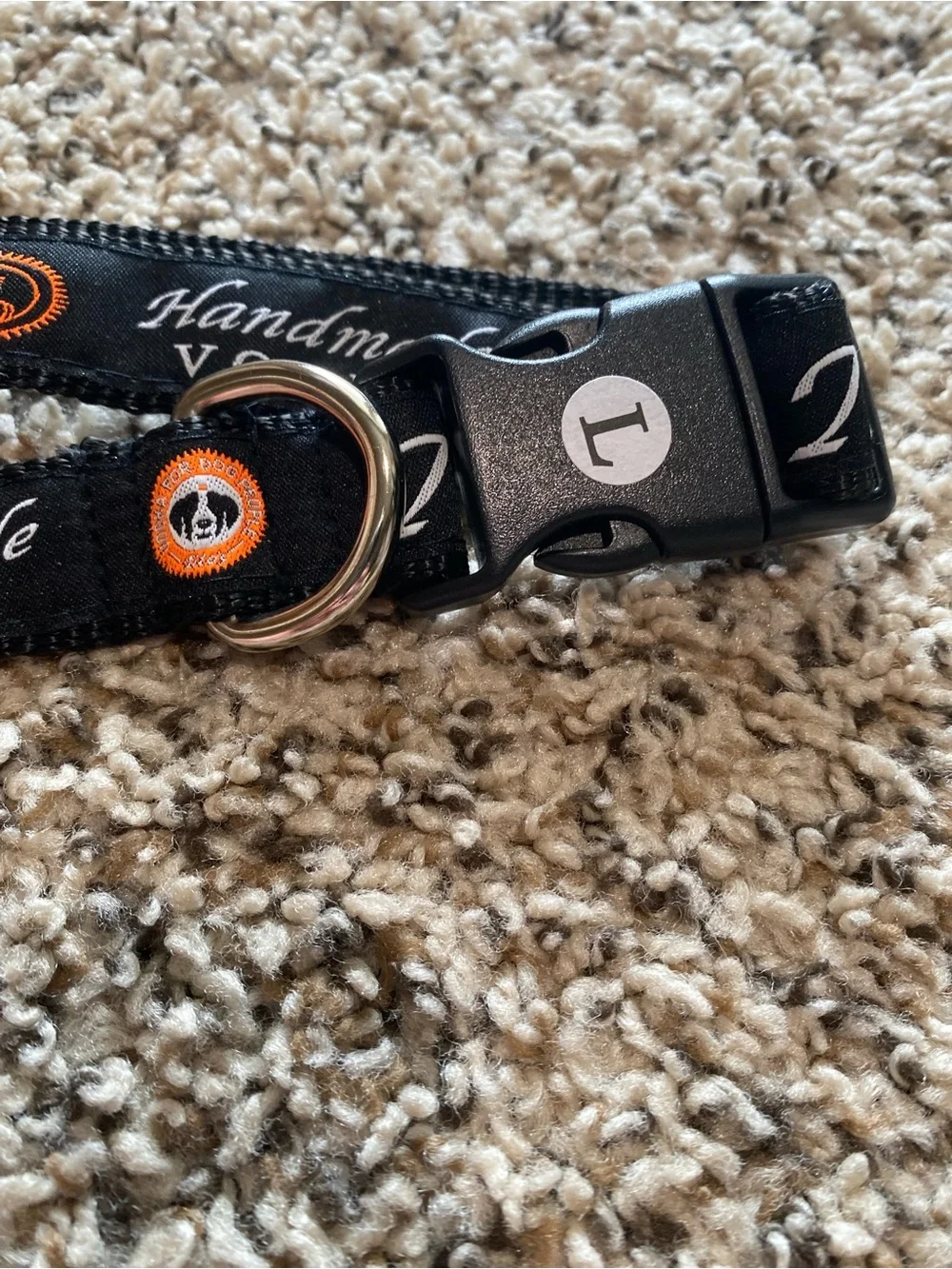 Tito's Handmade Vodka Black Logo Dog Collar